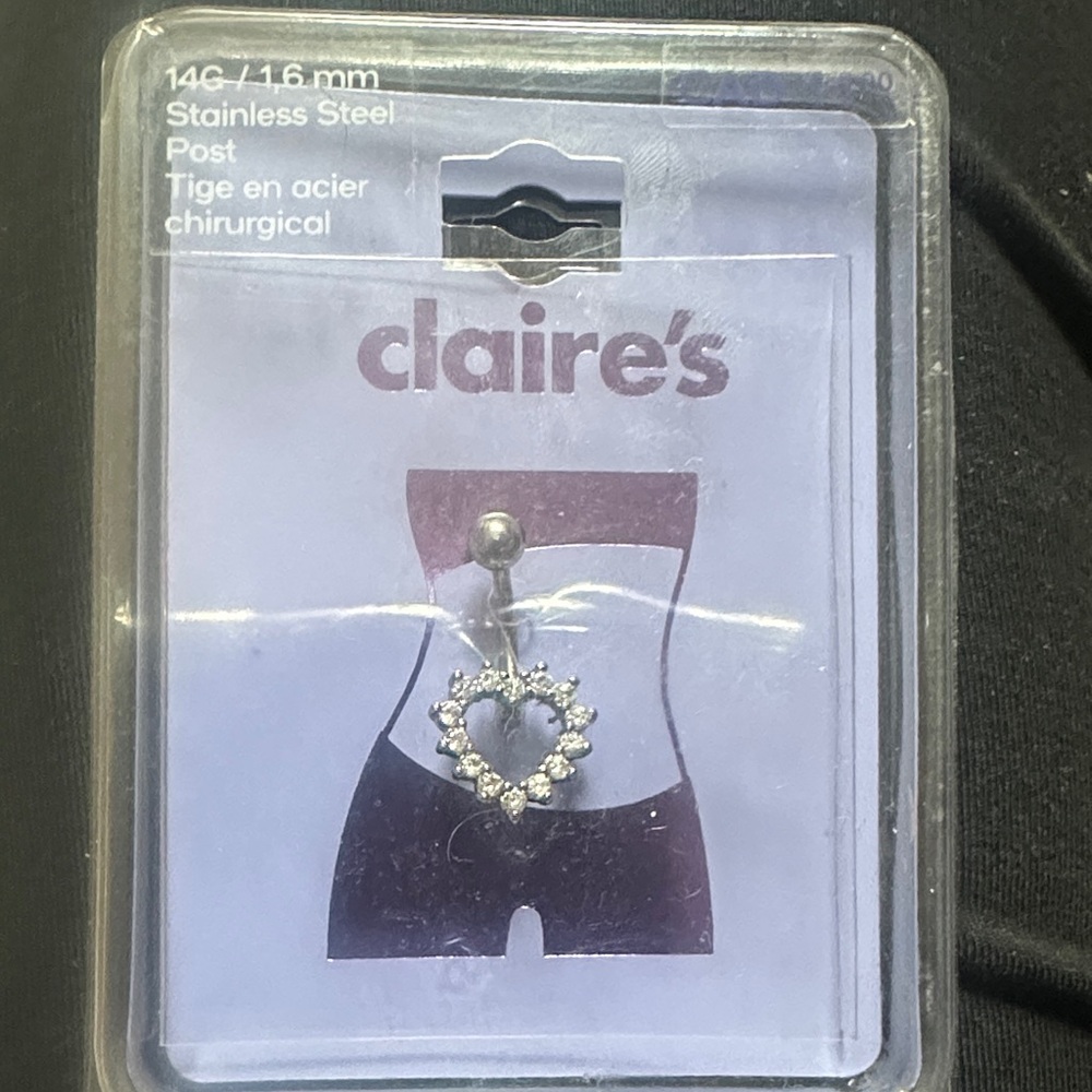 Claire’s belly button piercing